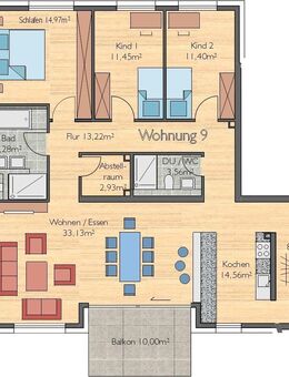 TOP Grundriss 4,5 Zimmer und fantastisches Bad - Herrenberg