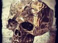 Aussergewöhnlicher Totenkopfring massiv Silber 935 Skull Ring in 50672