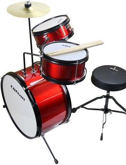 Clifton Kinderschlagzeug Junior Drum, rot, 3-St.