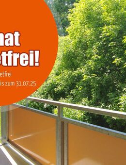 Traumhaft Wohnen inmitten von viel Grün und mit Einbauküche + Südbalkon! einen Monat kaltmietfrei bei MV-Abschluss bis 31.07.25 - Chemnitz