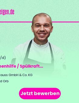 Küchenhilfe / Spülkraft (m/w/d) - Bad Orb