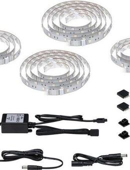 Paulmann LED-Streifen MaxLED 250 TV Comfort Basisset 65 Zoll 4,3m Dynamic RGB 22W 234lm/m, 1-flammig, Basisset