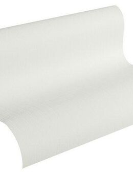 A.S. Création Vliestapete Happy Spring Vliestapete überstreichbare Strukturtapete Weiß, strukturiert, Strukturmuster, (1 St), einfarbige Tapete in Textil-Optik überstreichbar für Wohnzimmer