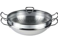 Fissler Wok Nanjing, Edelstahl 18/10 (1-tlg), Ø 36 cm, Induktion