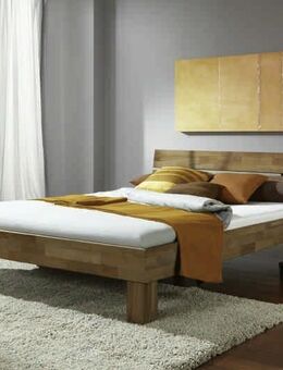 Bett 140 x 200 cm Wildeiche massiv geölt JE-140 - Kirchlengern