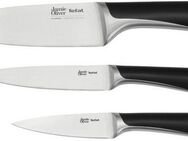 Tefal Messer-Set K267S3 Jamie Oliver (Set, 3-tlg., Kochmesser 15 cm, Universalmesser 12 cm, Schälmesser 9 cm), hohe Leistung, unverwechselbares Design, widerstandsfähig/langlebig