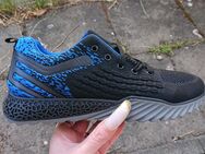 Gr. 44, Fashion Low Sneakers ( Mesh ) in schwarz-blau - Bruchköbel