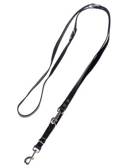 Heim Führleine, genietet, schwarz - 240 cm lang, 20 mm breit