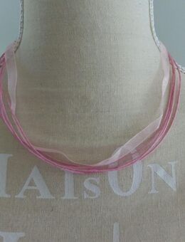 Organzakette Organza-Halskette Halsband ROSA - Brüel