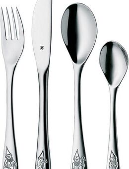WMF Kinderbesteck Zwerge (4-tlg), 1 Personen, Cromargan® Edelstahl Rostfrei 18/10, ab 3 Jahren, hygienisch, säurefest