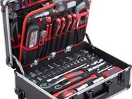 meister Werkzeugset Profi Werkzeugtrolley / 8971440, 156-teilig, mit Rollen und Teleskophandgriff