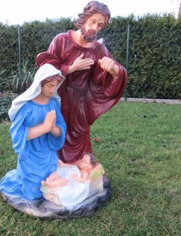 Maria, Josef und Jesuskind  Dekofigur - Hergisdorf