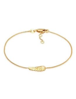 Elli Premium Armband Flügel Engel Schutz 375 Gelbgold