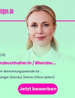 Finanzbuchhalter:in / Bilanzbuchhalter:in / Steuerfachangestellte:r (m/w/d) - Lauingen (Donau)