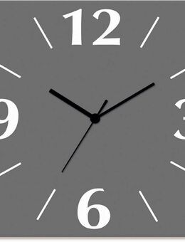 Artland Wanduhr Uni Trendfarben (wahlweise mit Quarz- oder Funkuhrwerk, lautlos ohne Tickgeräusche)