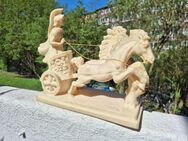 Skulptur ,Streitwagen,Rom, Alabaster, Pferdegespann, Agitator - Hamburg Altstadt
