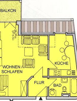 Ideale Singlewohnung -Laminat, separate Wohnküche, Fahrstuhl, Balkon in Südausrichtung - Werneuchen