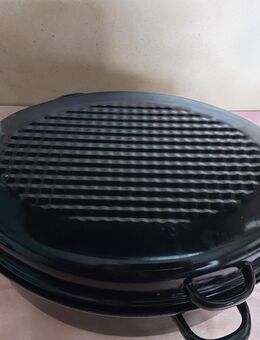 Bratpfanne, Gänse/Puten-Bräter, emalliert,schwarz, - Leipzig Ost