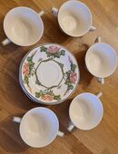 Suppentassen + Untertassen von Villeroy & Boch "Piccadelly" / AltWeiss / Nur 10€ in 31840