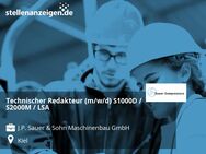 Technischer Redakteur (m/w/d) S1000D / S2000M / LSA - Kiel