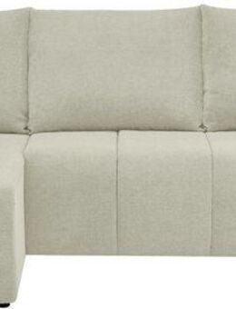 Home affaire Ecksofa Nortrud, 241 cm, L-Form, mit Schlaffunktion u. Bettkasten, Recamiere rechts / links montierbar, Feinstruktur-Bezug