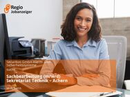 Sachbearbeitung (m/w/d) Sekretariat Technik – Achern - Achern