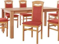 Home affaire Essgruppe Luisa + Franz Set, (Set, 7-tlg., 7tlg), Buche Massivholz