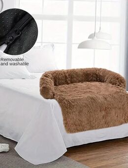 Luxuriöser Plüsch-Haustier-Sofa-Schutz 115x95x18cm Khaki Set352 - Wuppertal