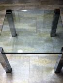 Wohnzimmer- Couchtisch- massive Glasplatte - quadratisch, schwer in 80809