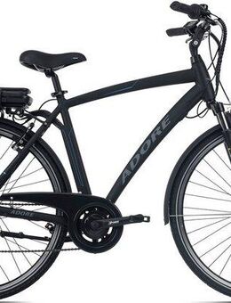 Adore E-Bike Trekkingrad Versailles, 7 Gang Shimano Tourney Schaltwerk, Kettenschaltung, Heckmotor, 374,4 Wh, Pedelec, Elektrofahrrad für Herren
