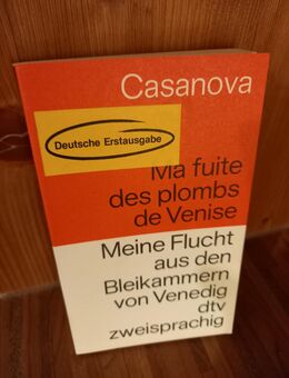 Meine Flucht aus den Bleikammern von Venedig. TB-Ausgabe v. 1989, dtv zweisprachig (deutsch/französisch), Casanova (Autor) - Rosenheim