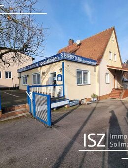 Wohn- und Geschäftshaus - Gastro-Gewerbe im EG + 4-Zimmer-Wohnung im OG + DG ausbaufähig - Schwabach