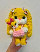 Gehäkeltes Häschen mit Baby – Handarbeit in 64625