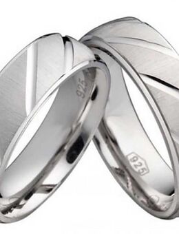Silberringe PS812 Unisex Ringe 6mm breit mit Gravur - Aholming