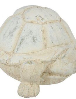 I.GE.A. Dekofigur Schildkröte aus Keramik (1 St), Deko Garten Figur Antik-Look Panzertier Gartendeko Tierfigur Statue
