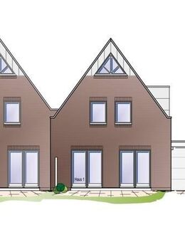 Hude-Ort: Klimafreundliche, familiengrechte Neubau-Doppelhaushälften als Effizienzhaus 40! *KÄUFERPROVISIONSFREI* - Hude (Oldb)