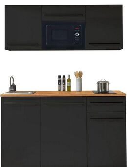 BASIC by Balculina Pantryküche Jazz Singleküche, Breite 160 cm, wahlweise mit E-Geräten und Mikrowelle