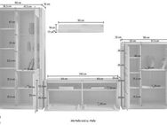Home affaire Wohnwand Silkeborg, (Set, 4-St), teilmassives Holz
