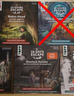24 Hours/Days Escape Bücher: Robin Hood, Ring, 2x Sherlock Holmes - Obermichelbach