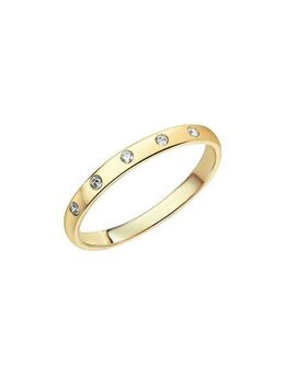 Fascination by Ellen K. Fingerring 375 Gold mit 5x Zirkonia weiß