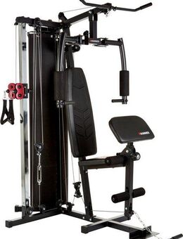 Hammer Kraftstation Kraftstation FERRUM TX2, 12 Gewichtsblöcke (Butterflystange, Latzug, Ruderfunktion und mehr), multifunktionale Fitnessstation, max. Trainingsgewicht 80 kg