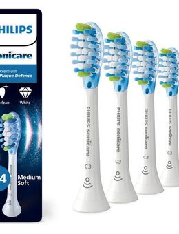 Philips Sonicare Aufsteckbürsten C3 Premium Plaque Defence, für extra gründliche Plaque-Entfernung, für jedes Sonicare Handstück