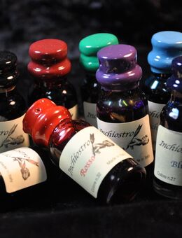 Kalligraphie Tinten in 10 ml Tintengläsern, 5 verschiedene Farben - Aschaffenburg