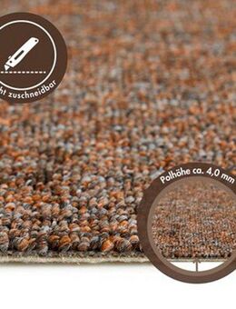 Andiamo Teppichboden Carlos, Feinschlinge, Made in Netherlands, rechteckig, Höhe: 6,5 mm, melierte Optik, Breite 400 cm oder 500 cm, strapazierfähig