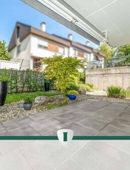 Bezugsfreie, moderne 3-Zi.-EG-Wohnung mit ca. 150 m² Garten, 2 Bädern u. TG-Stp. in Petershausen - Konstanz