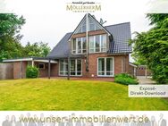 Wohnen mit Privatsphäre - Einfamilienhaus mit 2 Garagen und uneinsehbarem Garten - Lübeck