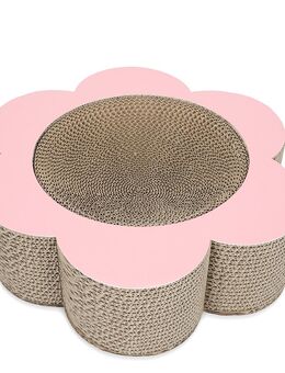 TIAKI Kratzmöbel Flower für Katzen - ca. L 37 x B 34,6 x H 10 cm