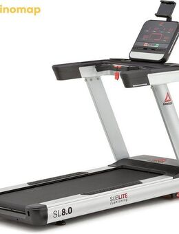 Reebok Laufband REEBOK SL8.0 (mit integrierten Handpulssensoren), mit Höchstgeschwindigkeit 20 km/h und integrierten Handpulssensoren