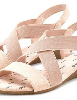 Vivance Sommerschuh Sandalette Sandale, Sommerschuh mit elastischen Riemchen und Keilabsatz VEGAN