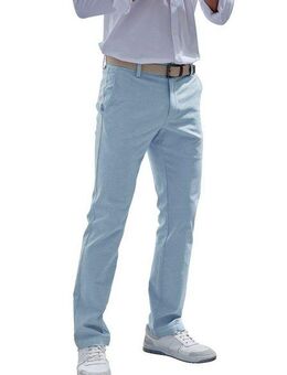 John Devin Chinohose regular-fit, lange Oxford Hose aus elastischer Baumwoll-Qualität
